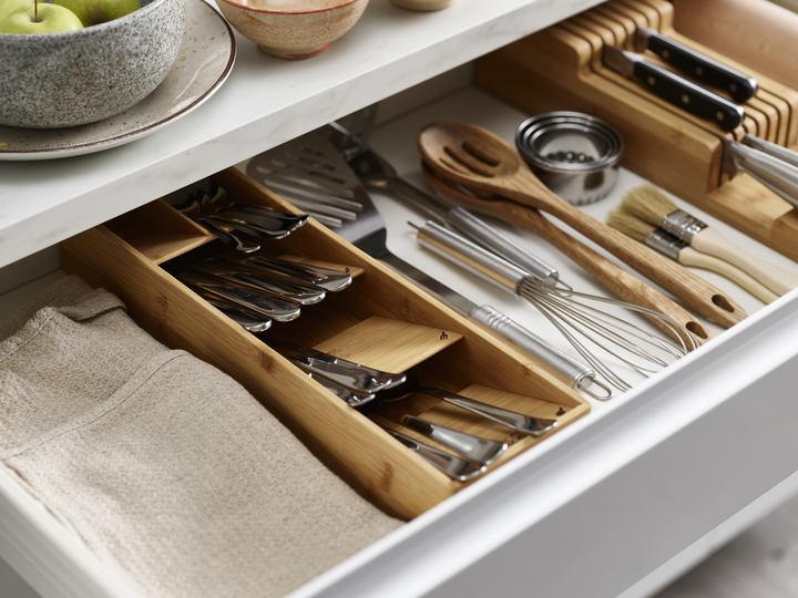 Organizer na sztućce Joseph Joseph DrawerStore bambusowy 6 x 12.2 x 39.8 cm (5028420002928) - obraz 8