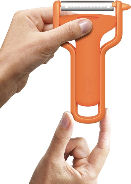 Овочечистка Joseph Joseph SafeStore з захистом леза 14 cм Помаранчева (5028420003703) - зображення 3