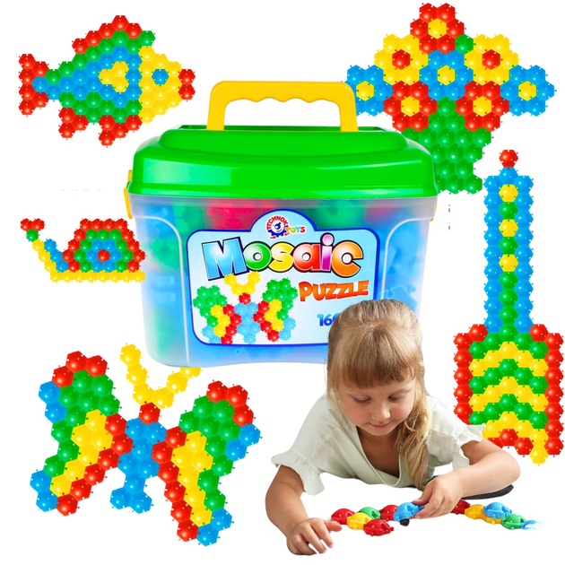 Zestaw zabawkowy Tehnok Puzzle Mosaic 160 szt (3626) (4823037603626) - obraz 5