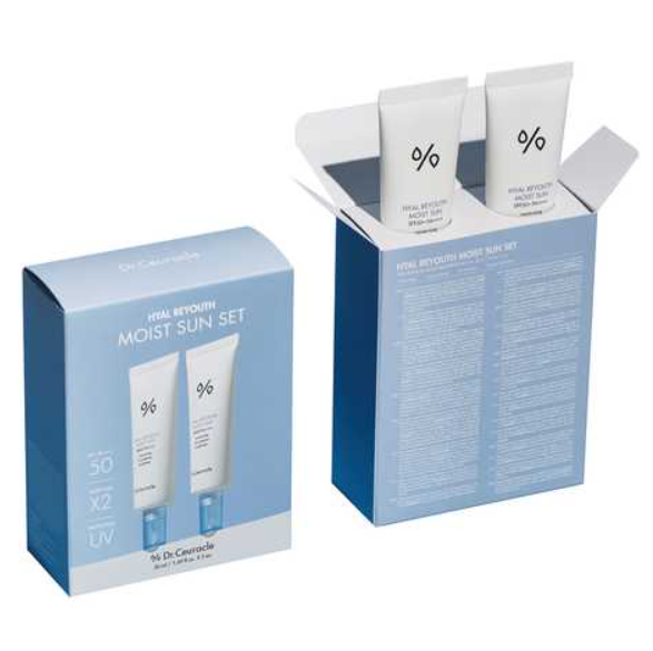 Набір зволожуючих сонцезахисних кремів SPF 50+/PA++++ 2 в 1 Dr.Ceuracle Hyal Reyouth Moist Sun Duo Set 2 в 1 (50 мл*2) - Фото 2 Набір зволожуючих сонцезахисних кремів SPF 50+/PA++++ 2 в 1 Dr.Ceuracle Hyal Reyouth Moist Sun Duo Set 2 в 1 (50 мл*2) - зображення 2