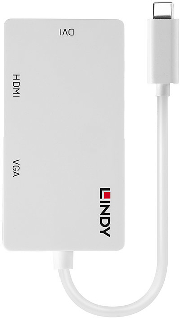 Adapter wideo Lindy VL100 external Biały (43273) - obraz 1