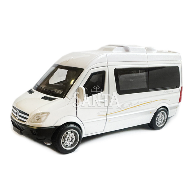 Машинка металева Mercedes-Bens Sprinter CM335 мінівен 1:32 Мерседес-Бенц спринтер біла світло звук відкр всі двері інерція 15*5*7 (ТК-1788) - Фото 2 Машинка металева Mercedes-Bens Sprinter CM335 мінівен 1:32 Мерседес-Бенц спринтер біла світло звук відкр всі двері інерція 15*5*7 (ТК-1788) - зображення 2