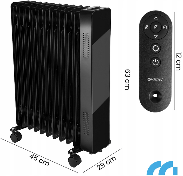 Масляный обогреватель MalTec Premium ProOil2500W Wi-Fi 11 ребер 111938 - изображение 2