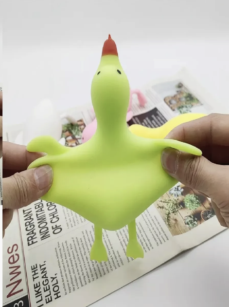 Іграшка антистрес каченя Сквіші Squishies біле для дітей і дорослих - зображення 8
