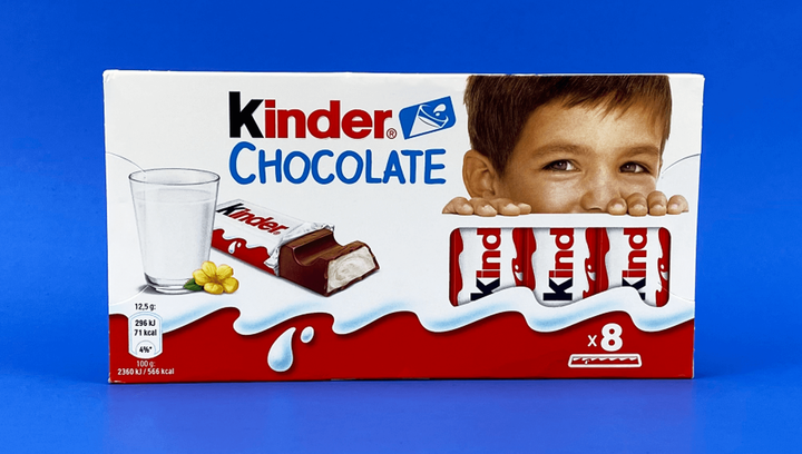 Набір Шоколад Молочний Kinder 10шт Chocolate 8 Pieces 100g - Фото 2 Набір Шоколад Молочний Kinder 10шт Chocolate 8 Pieces 100g - зображення 2