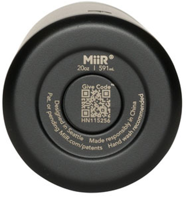 Термопляшка MiiR Climate+ Wide Mouth Bottle чорна 590 мл (840150801610) - зображення 4