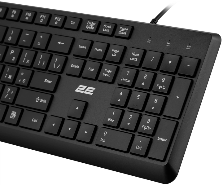 Комплект проводной 2E MK405 USB EN/UK Black (2E-MK405UBK_UA) - изображение 8