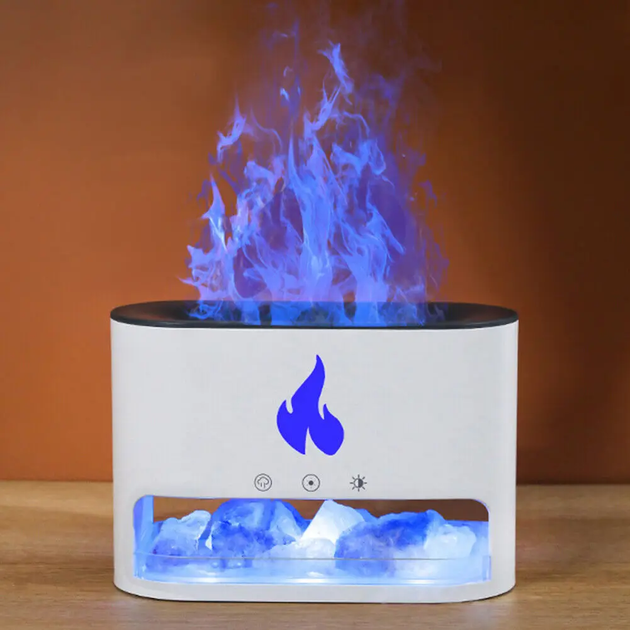 Увлажнитель воздуха аромадиффузор Flame Aroma Diffuser ночник cоляная лампа с имитацией пламени и резервуаром для эфирного масла white - Фото 4 Увлажнитель воздуха аромадиффузор Flame Aroma Diffuser ночник cоляная лампа с имитацией пламени и резервуаром для эфирного масла white - изображение 4