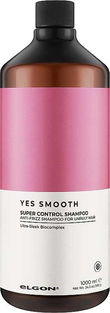 Шампунь для неслухняного волосся Elgon Yes Smooth Super Control Shampoo 1 л від Rozetka на платформі USKIDKA Акція на Шампунь для неслухняного волосся Elgon Yes Smooth Super Control Shampoo 1 л від Rozetka