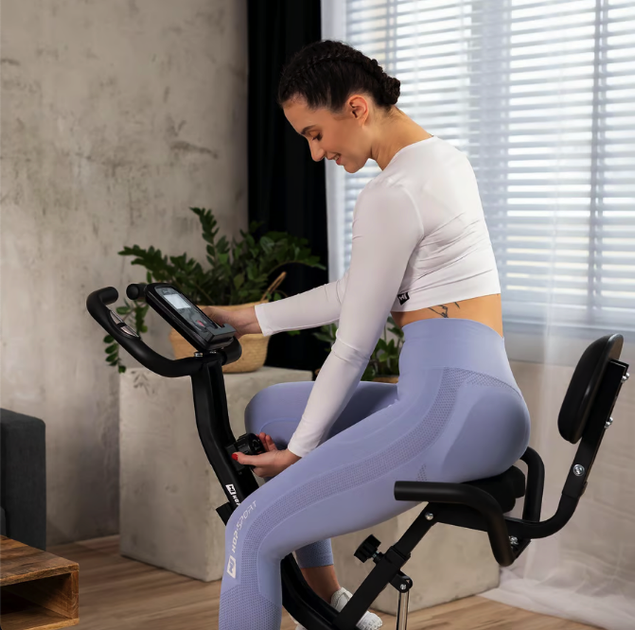 Велотренажер Hop-Sport HS-3030X Apeks X-Bike серый - изображение 6