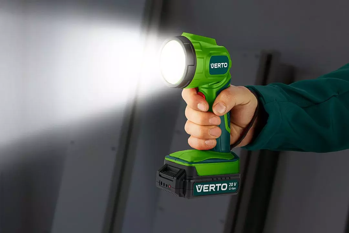 Zestaw elektronarzędzi Verto wiertarko-wkrętarka + latarka 20V 50G293 (5902062508799) - obraz 14