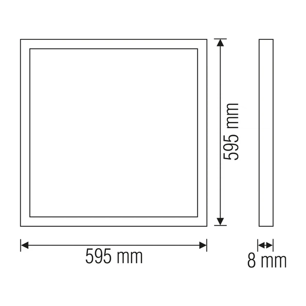 LED панель 60W Horoz Electric Galaksi-60 6400K 595x595мм квадратная IP20 - изображение 3