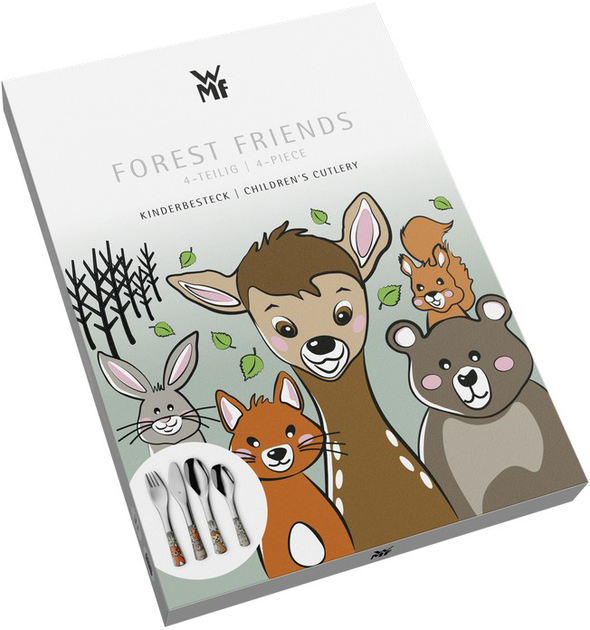 Zestaw sztucców dla dzieci WMF Forest Friends 4 elementy (1286116040) - obraz 3
