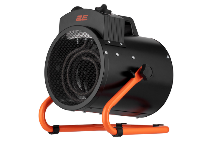 Теплогармата електрична для дому 2E Ceramic AHT3000 3 кВт 30 м² black S - зображення 1