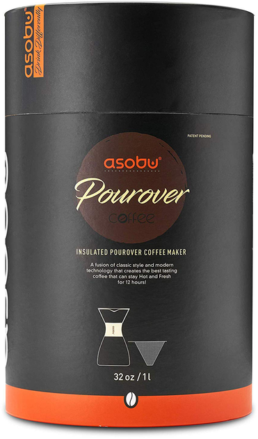 Zestaw do parzenia kawy Asobu Pour Over 1 L z termosem Copper (PO300 COPPER/BLACK) - obraz 5