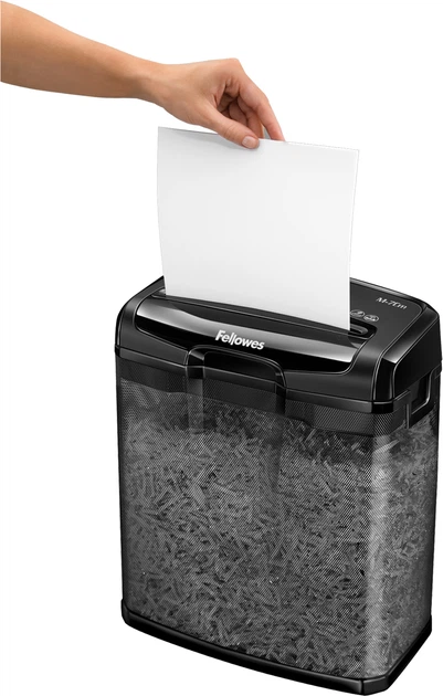 Niszczarka Fellowes M-7Cm 7 arkuszy 4x35 mm 13 L (f.U4701801) - obraz 4