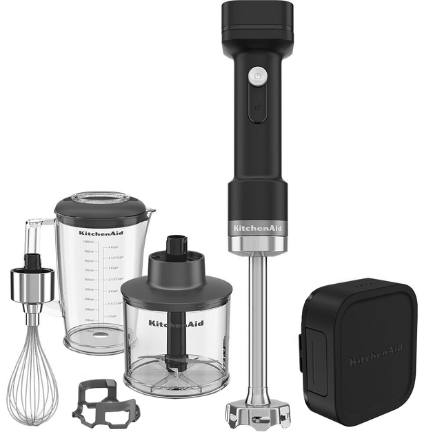 Bezprzewodowy blender ręczny KitchenAid Go 5KHBRV75BM 12V z akumulatorem (5413184002879) - obraz 1