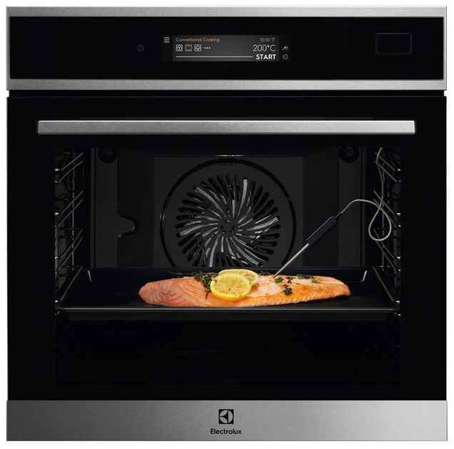 Духова шафа Electrolux електрична, 71л, A++, пара, дисплей, конвекція, піроліз, ф-ція пароварки, чорний (EOC9P31WX) - зображення 2