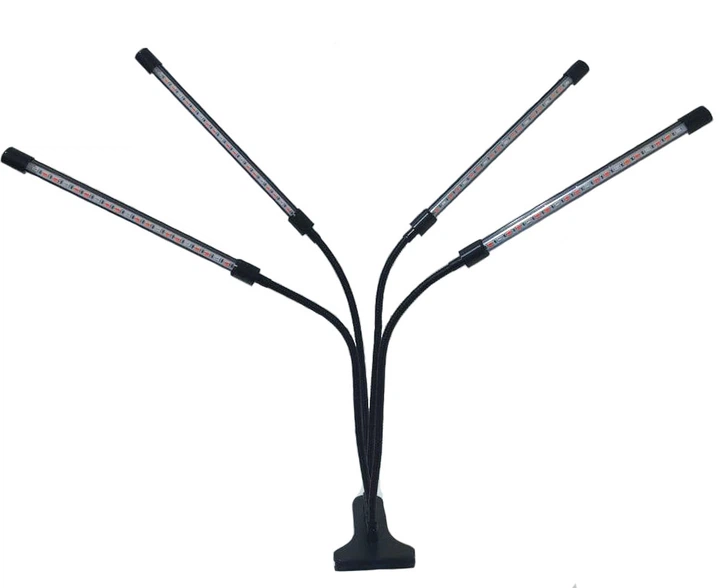 Гибкая светодиодная Фитолампа Grow Light 7819 для выращивания комнатных растений полный спектр фитосветильник для комнатных цветов, рассады, орхидей на 4 лампы USB 0042286 - изображение 10