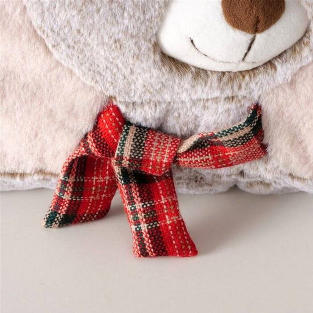 Poduszka świąteczna Boltze Home Leon z motywem pluszaka 35 x 35 cm (4066076429349) - obraz 5