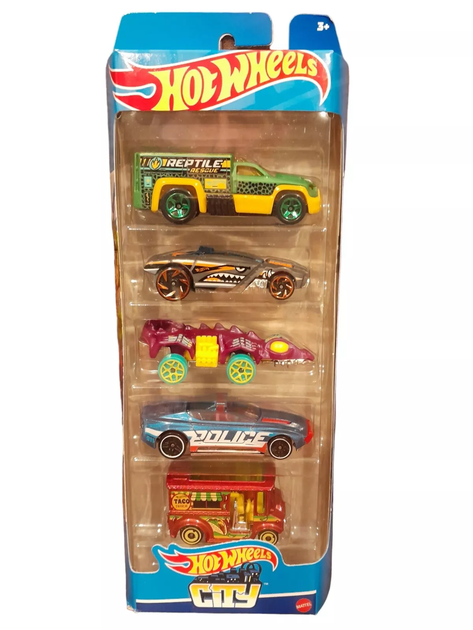 Набор базовые машинки Хот Вилс 5 шт Hot Wheels 5-Pack City (HXP32