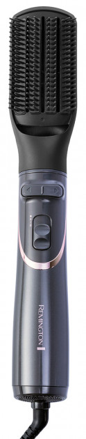 Фен-щітка Remington Curl & Straight Confidence, 800Вт, 2 режими, іоніз-я, оберт., хол. обдув,кейс, кераміка, сірий (AS8606) - изображение 3