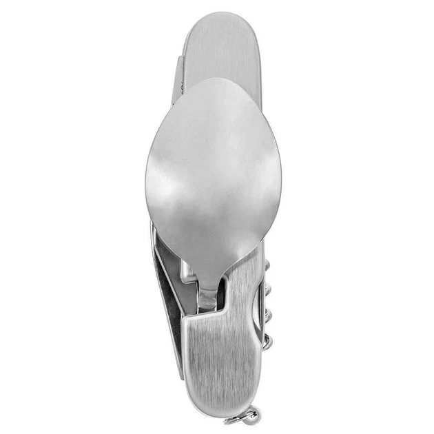 Мультитул туристический с ложкой и вилкой RIAS A675 mini 4в1 Silver (7_01265) - Фото 2 Мультитул туристический с ложкой и вилкой RIAS A675 mini 4в1 Silver (7_01265) - изображение 2