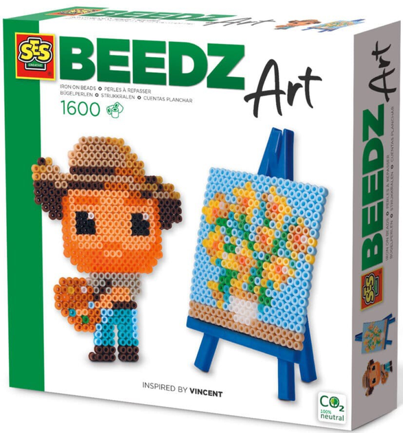 Мозаїка SES Creative Beedz Art Міні художник Вінсент 1600 деталей (8710341060169) - зображення 1