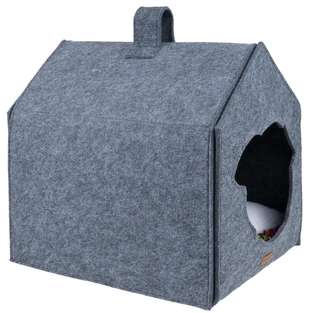 Domek dla psa Amiplay Quick Press Hygge 2 w 1 Szary (5907563273795) - obraz 3