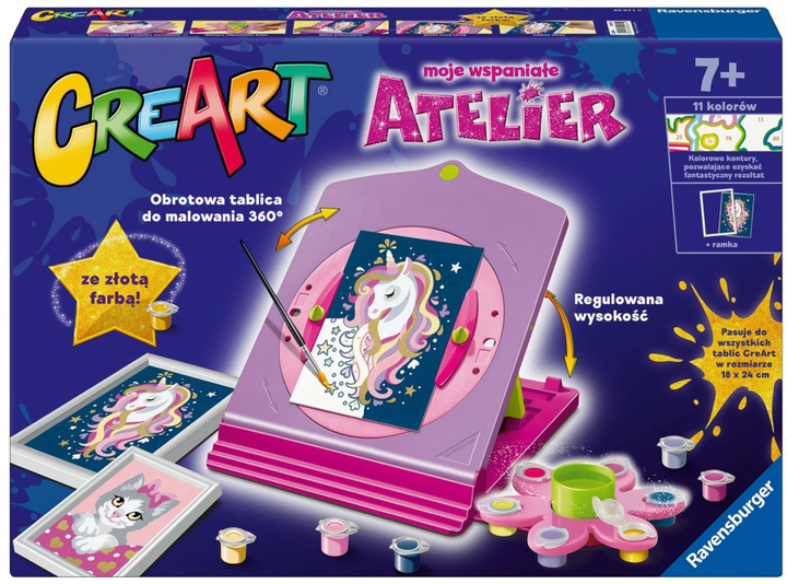 Набір для творчості Ravensburger CreArt Atelier Єдиноріг (4005556255719) - зображення 1