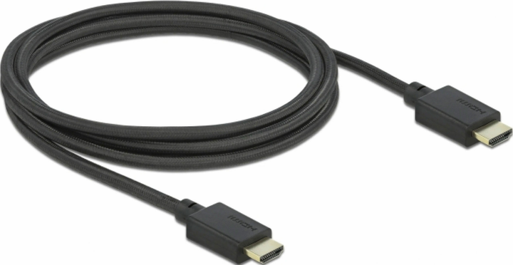 Ultra szybki kabel Delock HDMI-HDMI 48 Gbps 8K 60 Hz 2 m Black (4043619853885) - obraz 2