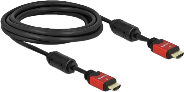 Kabel Delock HDMI-HDMI 4K 30 Hz 3 m Black (4043619843343) - obraz 2