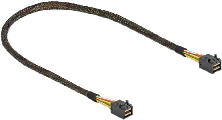 Kabel Delock Mini SAS HD SFF-8643 - Mini SAS HD SFF-8643 Black 0.5 m (4043619833863) - obraz 2