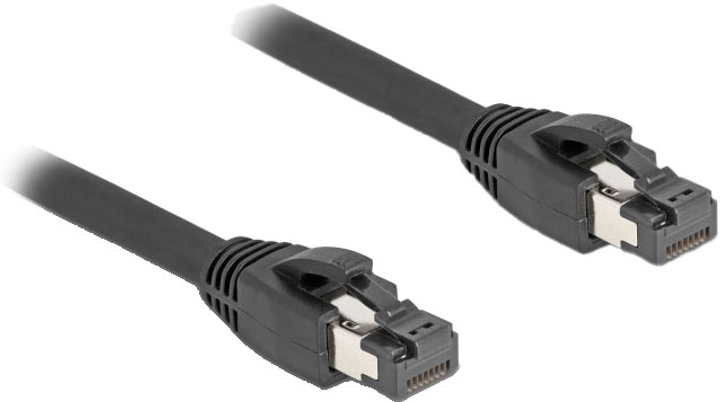 Кабель Delock мережевий RJ45 Cat.8.1 S/FTP до 40 Gbps Black 2 м (4043619802340) - зображення 1