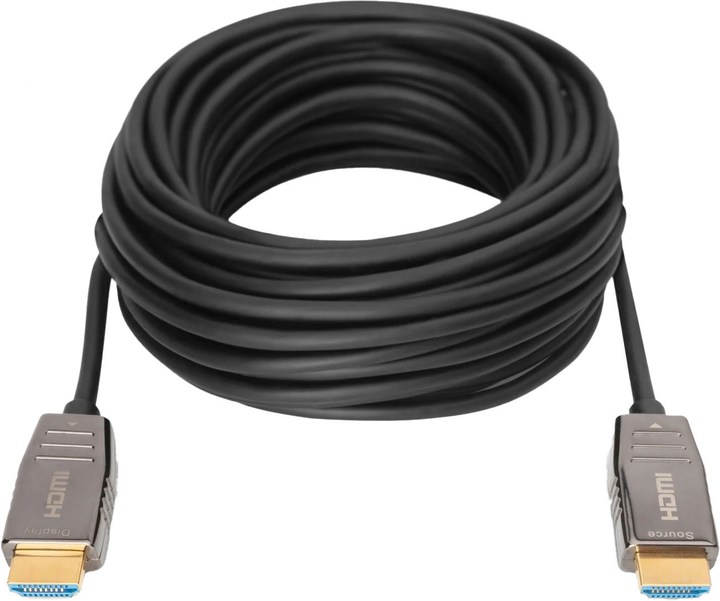 Гібридний з'єднувальний кабель Digitus HDMI 2.1 Ultra High Speed 8K 60Гц UHD Black 10 м (4016032467038) - зображення 2