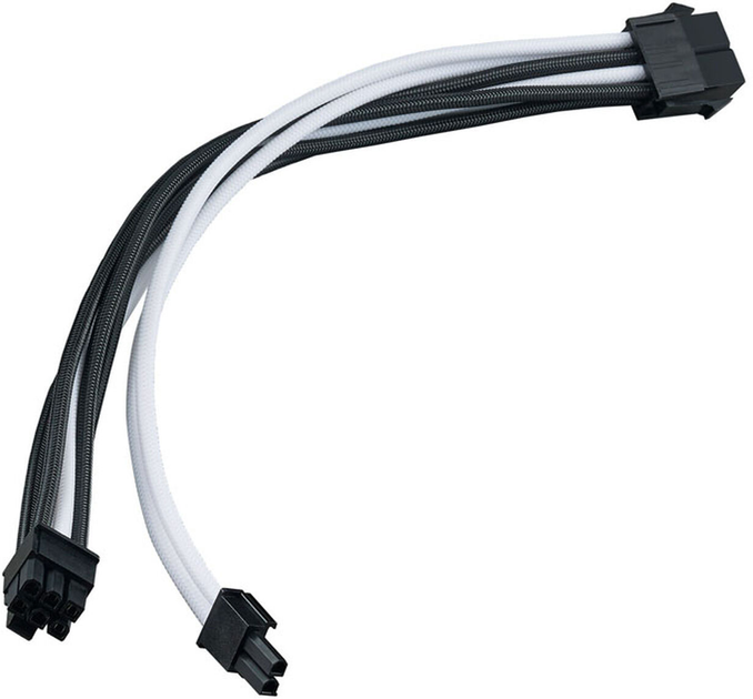 Kabel SilverStone przedłużacz zasilania PCIe SST-PP07E-PCIBW 0.3 m (4710679814193) - obraz 1