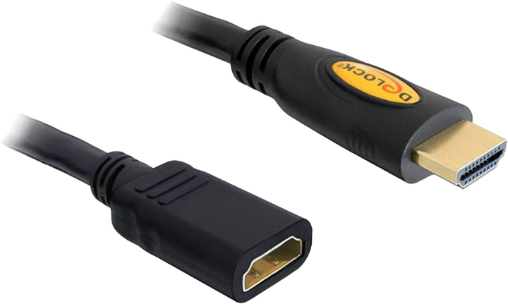 Kabel Delock przedłużający High Speed HDMI z Ethernetem męski - żeński Black 3 m (4043619830817) - obraz 1