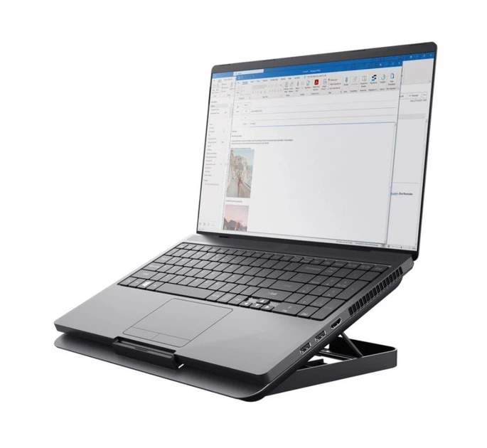 Підставка для ноутбука 16 дюймів Trust Exto16 ECO Grey 1xFan - зображення 3