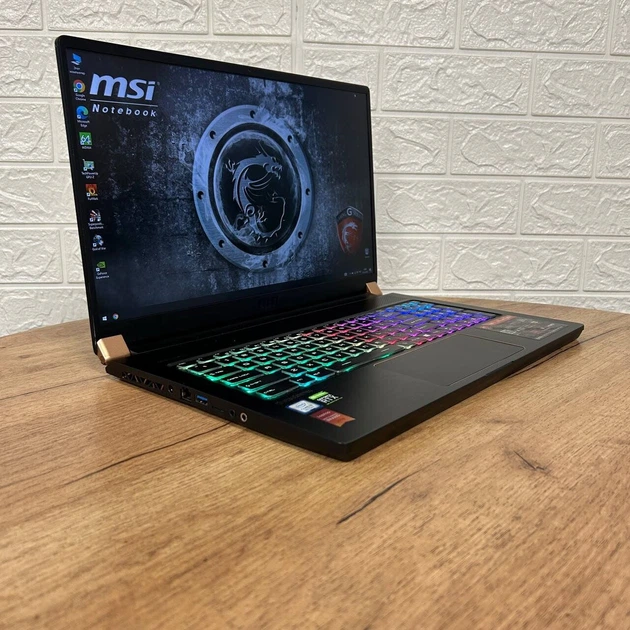 Игровой ноутбук MSI GS75 Stealth 9SG / 17.3" (1920x1080) IPS / Intel Core i9-9880H (8 (16) ядер по 2.3 - 4.8 GHz) / 32 GB DDR4 / 1000 GB SSD / nVidia GeForce RTX 2080 Max-Q, 8 GB GDDR6, 256-bit / WebCam б/у - изображение 4