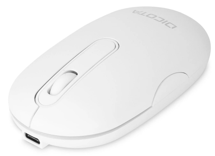 Mysz Dicota Desktop Wireless White (7640239421226) - obraz 3