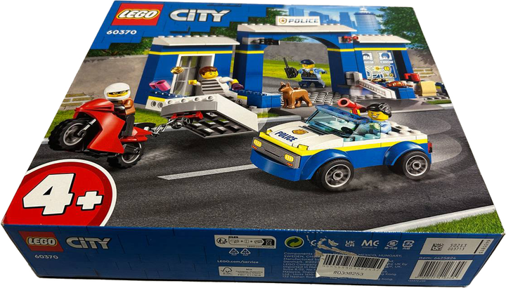 Zestaw klockow LEGO City Posterunek policji – poscig 172 elementy (60370) (955555903382537) - Outlet - obraz 2