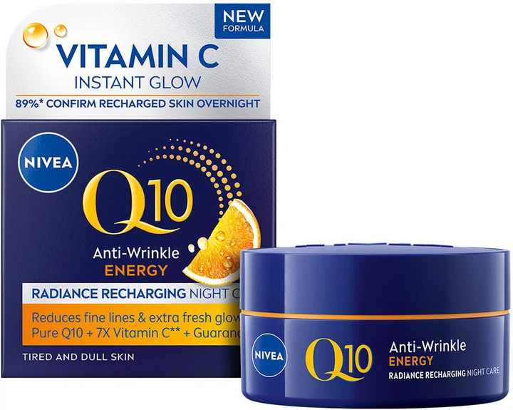 Крем для обличчя Nivea Q10 Energy проти зморшок 50 мл (9005800379722) - Фото 1 Крем для обличчя Nivea Q10 Energy проти зморшок 50 мл (9005800379722) - зображення 1