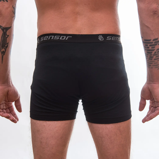 Термотруси чоловічі Sensor Merino Active black (SM21MA-black-XXL) - зображення 2