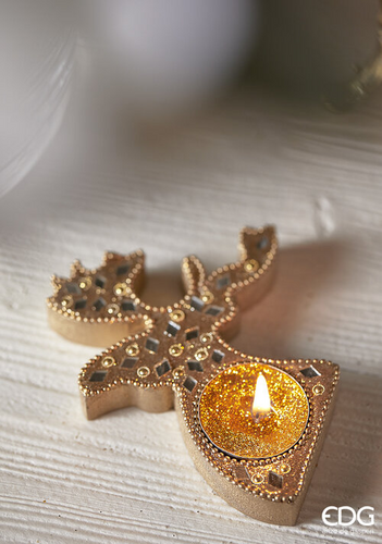 Свічка (комплект 10шт.) EDG TEALIGHT GLIT.CF10PZ gold (615379-010) - изображение 2