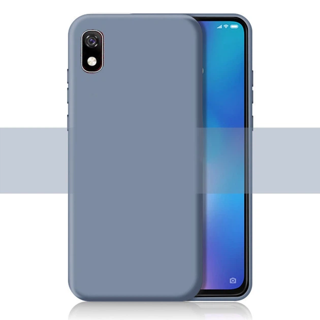 Силиконовый чехол Soft Touch для Xiaomi Redmi 7a Серый - Фото 1 Силиконовый чехол Soft Touch для Xiaomi Redmi 7a Серый - изображение 1