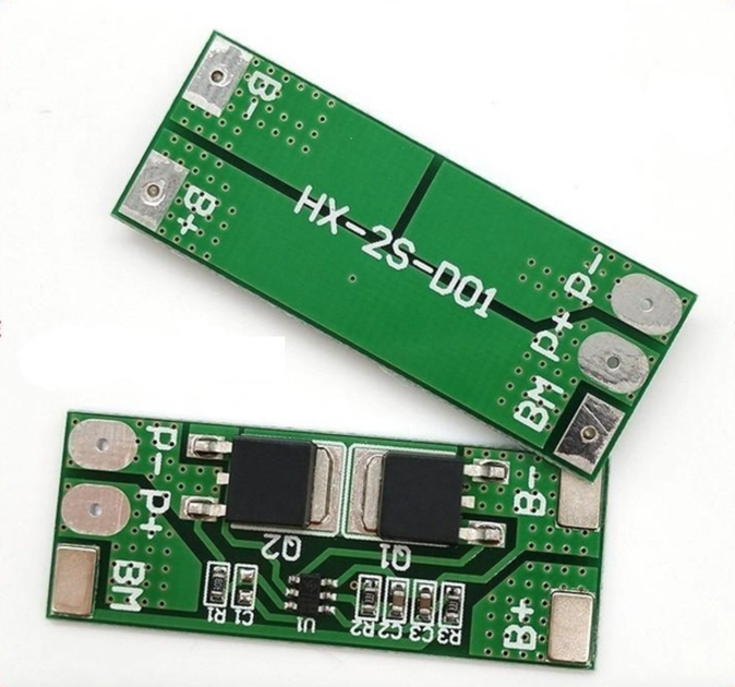 Контроллер заряда/разряда LiFePO, BMS 2S 6,4В, 10А, HX-2S-D01 модуль защиты - Фото 2 Контроллер заряда/разряда LiFePO, BMS 2S 6,4В, 10А, HX-2S-D01 модуль защиты - изображение 2