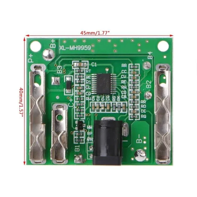 Плата захисту PCM, BMS 5S 20A, 21В для Li-ion / Li-Pol Контролер заряду/розряду (плата шуруповерта) - Фото 3 Плата захисту PCM, BMS 5S 20A, 21В для Li-ion / Li-Pol Контролер заряду/розряду (плата шуруповерта) - зображення 3