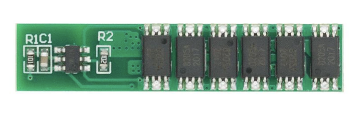 Модуль захисту HX-1S-3876 BMS 1S 6MOS 4.2В 12А 18650 Li-Ion - зображення 2