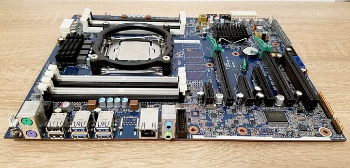 Комплект: Материнская плата HP Z440 / Intel Xeon E5-2630 v3 (8 (16) ядер по 2.4 - 3.2 GHz) (i5-9500) / Socket LGA 2011 v3+v4 / NVMe boot + рамка крепления 2011 б/у - изображение 2