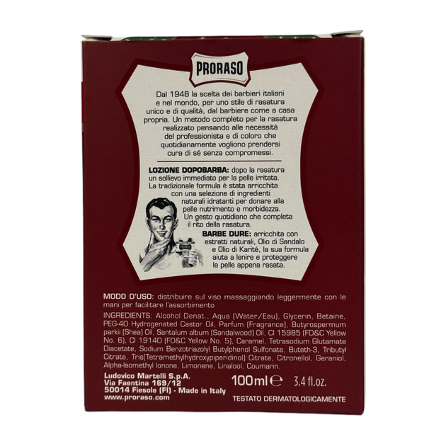 Лосьйон після гоління Proraso Lozione Dopo Barba Barbe Dure для жорсткої бороди, 100 мл - зображення 4